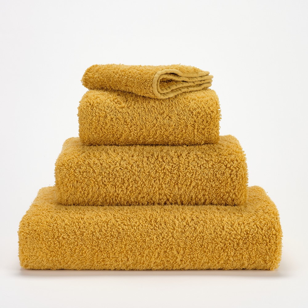 Super Pile Plain Bathroom Towels by Designer Abyss & Habidecor 850 in Safran